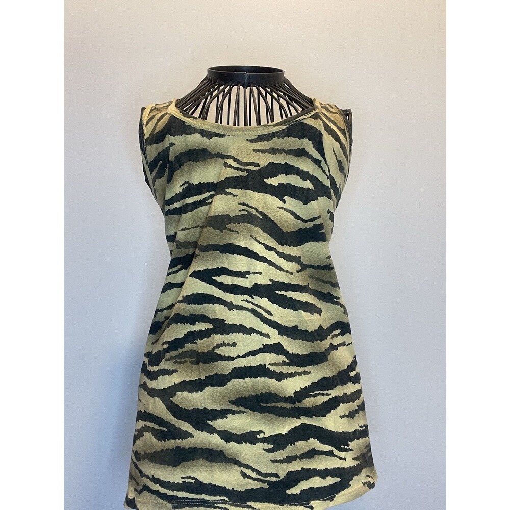 NWT Ralph Lauren Denim & Supply Breezy Animal Print Low Cut Tank 100% Cotton XS